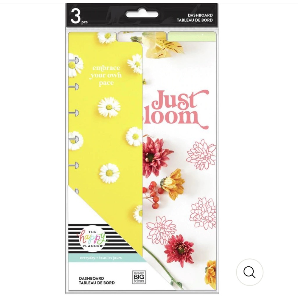 The Happy Planner Pressed Floral Classic Dashboard